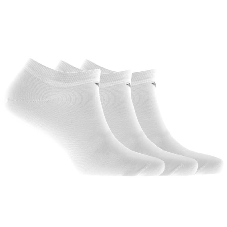 Alternative Image for ProductEmporio Armani 3 Pack Trainer Socks White1